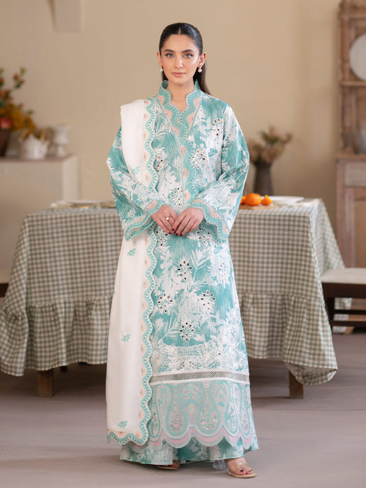 Azure | 3 PC Khaddar