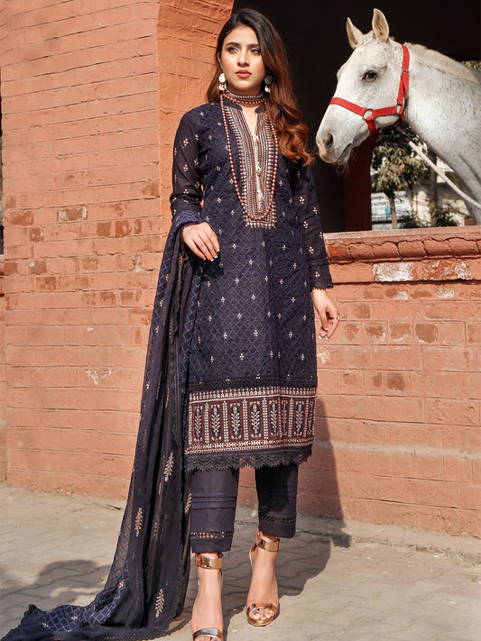 MAH - 07 | 3 Piece Luxury Unstitched