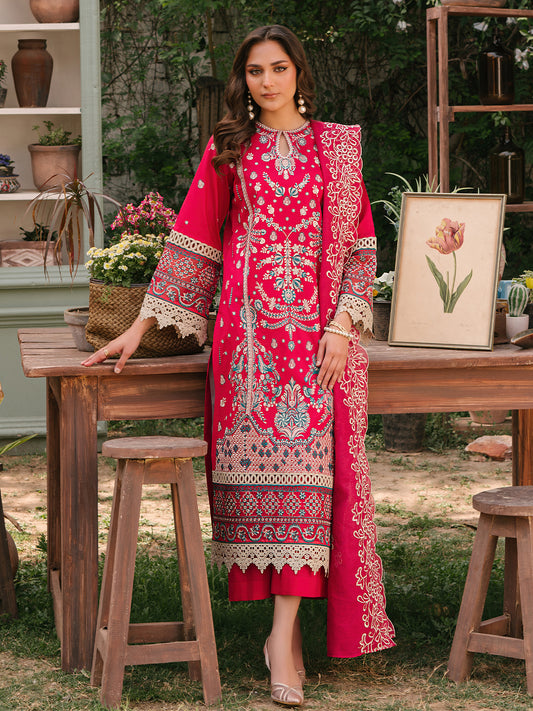 MK 06 - B | 3 PC UNSTITCH LAWN